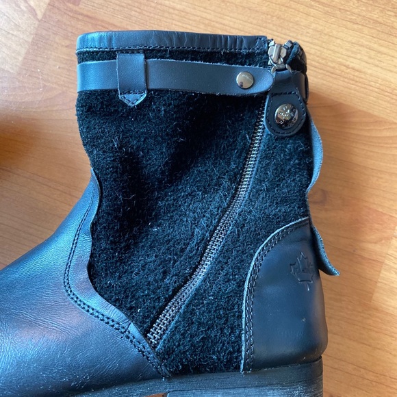 COPY - Pajar Canada Black Leather Boots 42 9 9.5 - Picture 3 of 9